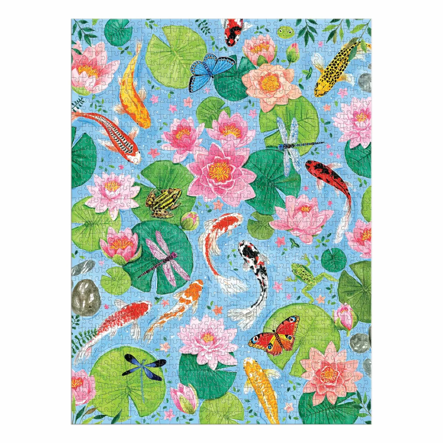 1000 Piece Puzzles*Galison By The Koi Pond 1000 Piece Puzzle In Square Box