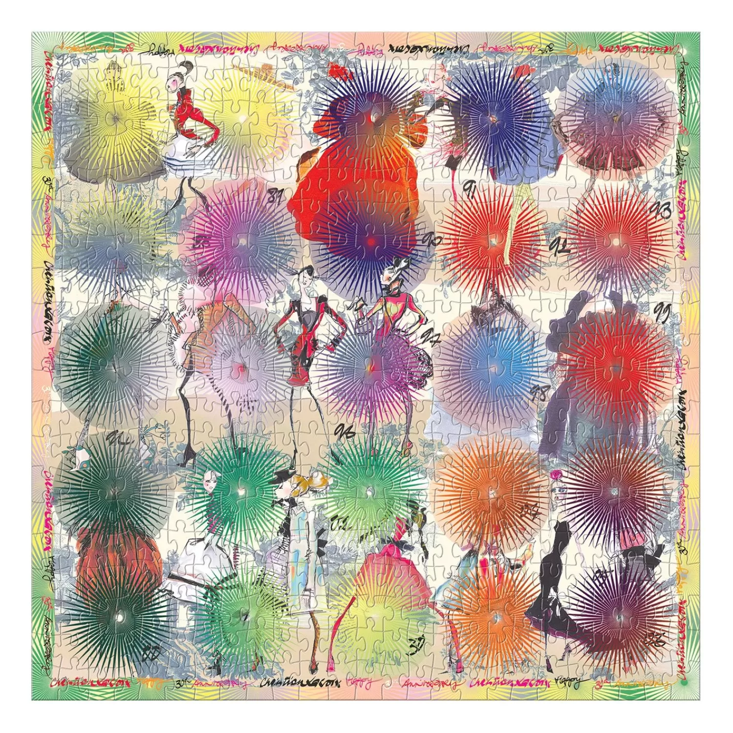 500 Piece Puzzles*Galison Christian Lacroix Heritage Collection Lacroix Photocall Double-Sided 500 Piece Jigsaw Puzzle