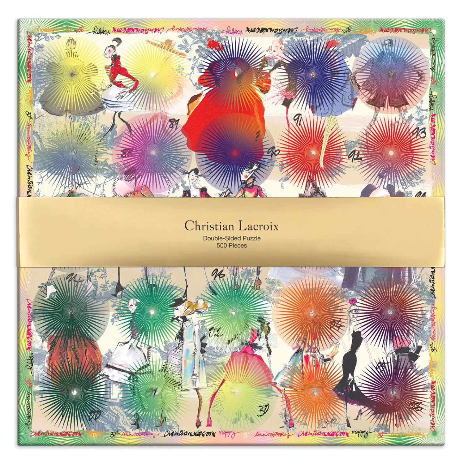 500 Piece Puzzles*Galison Christian Lacroix Heritage Collection Lacroix Photocall Double-Sided 500 Piece Jigsaw Puzzle