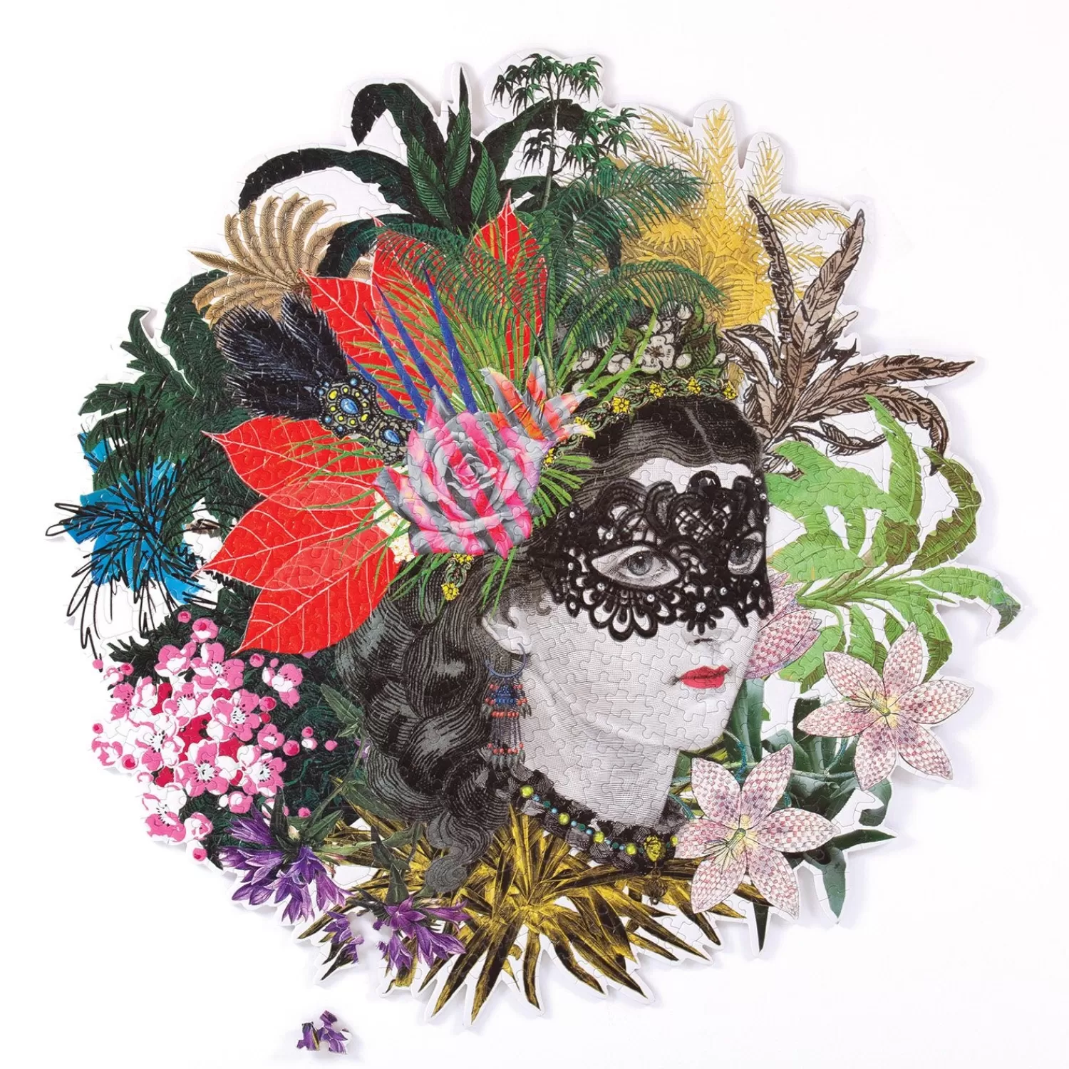 750 Piece Puzzles*Galison Christian Lacroix Heritage Collection Mam'Zelle Scarlett 750 Piece Shaped Puzzle