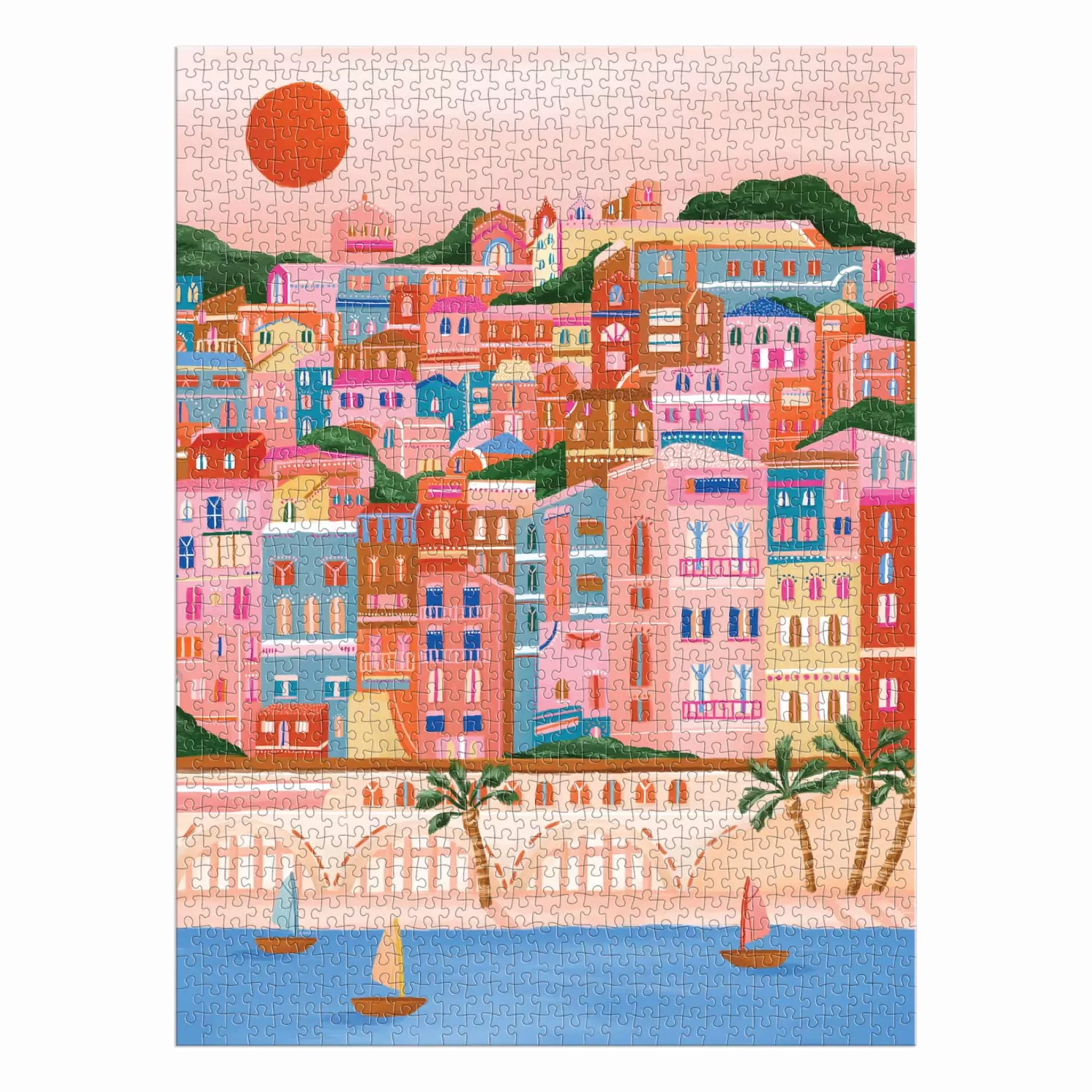 1000 Piece Puzzles*Galison Colors Of The French Riviera 1000 Piece Puzzle In Square Box