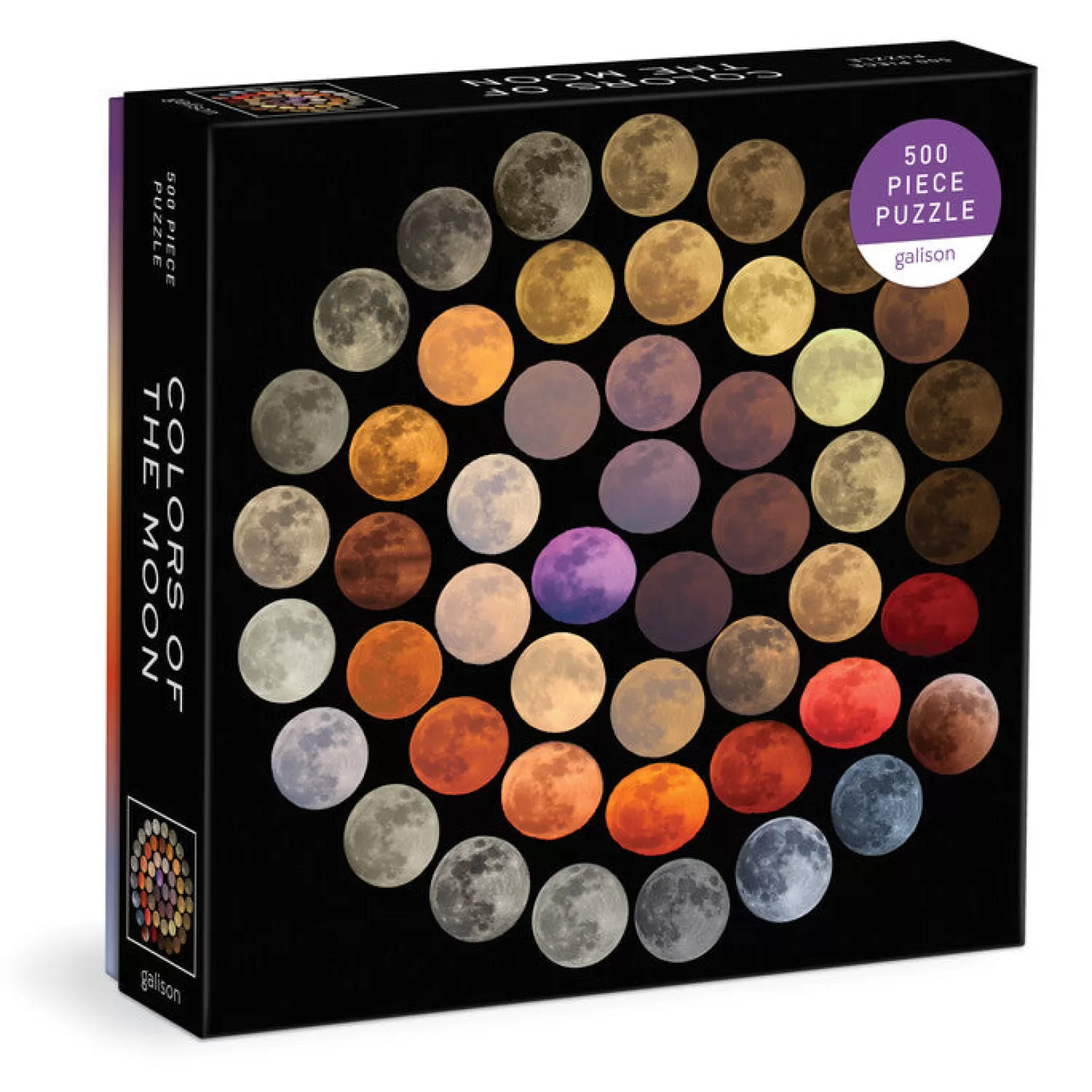 500 Piece Puzzles*Galison Colors Of The Moon 500 Piece Puzzle