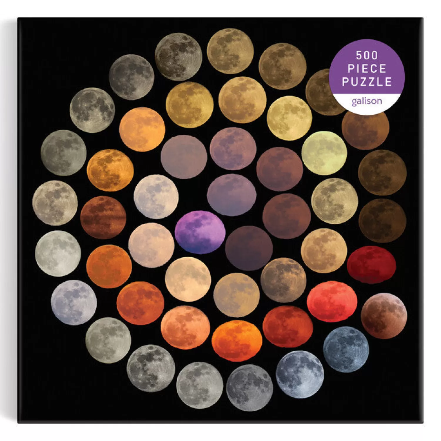500 Piece Puzzles*Galison Colors Of The Moon 500 Piece Puzzle