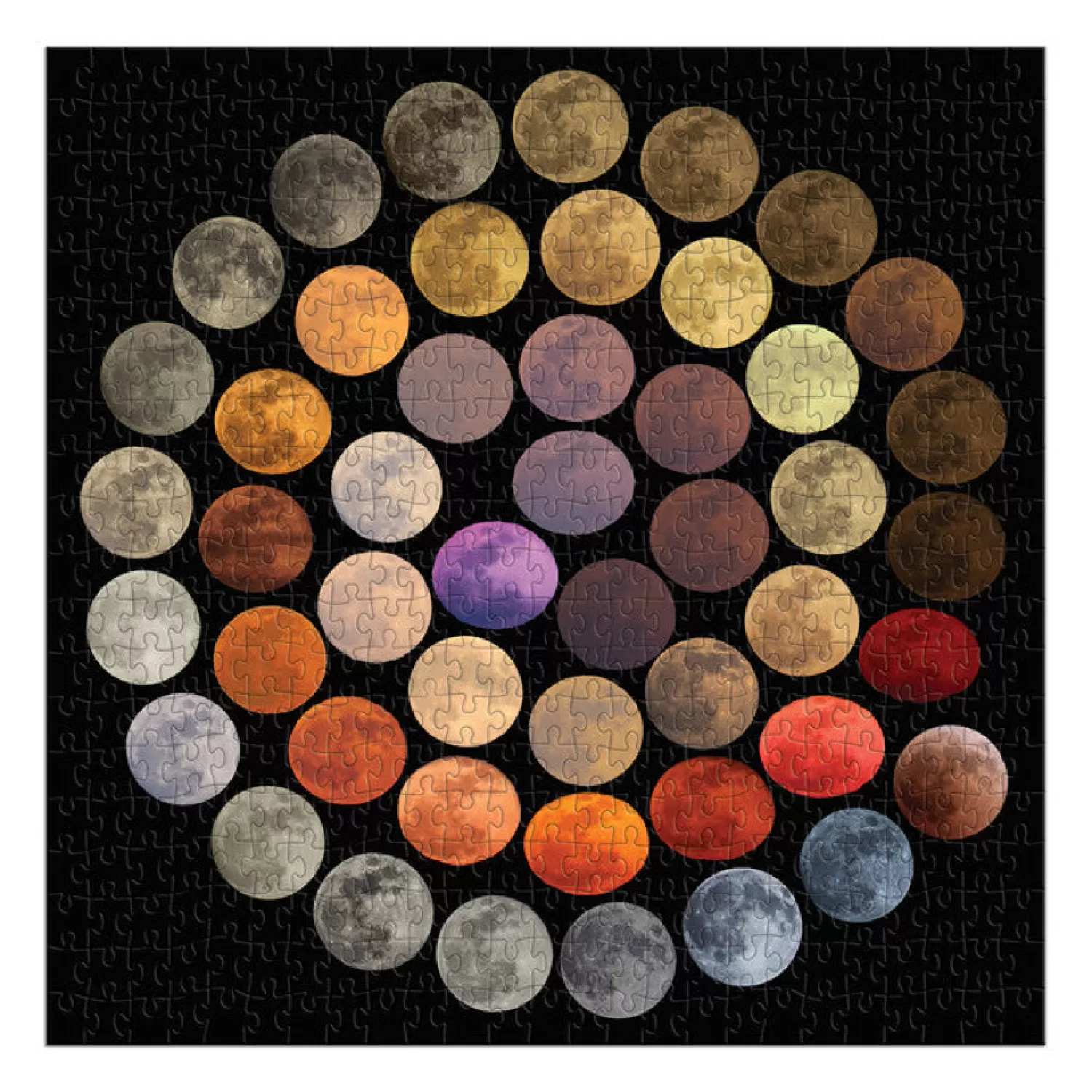 500 Piece Puzzles*Galison Colors Of The Moon 500 Piece Puzzle