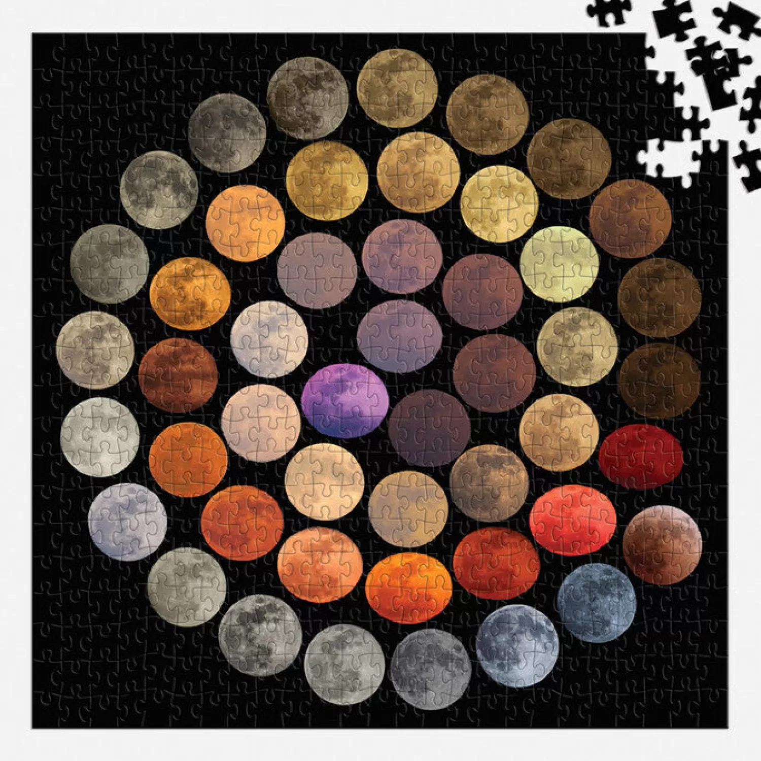 500 Piece Puzzles*Galison Colors Of The Moon 500 Piece Puzzle