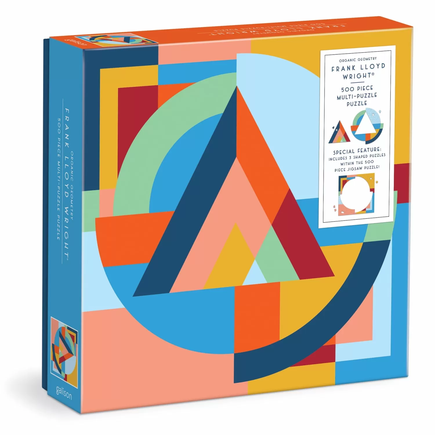 500 Piece Puzzles*Galison Frank Lloyd Wright Organic Geometry 500 Piece Multi-Puzzle Puzzle