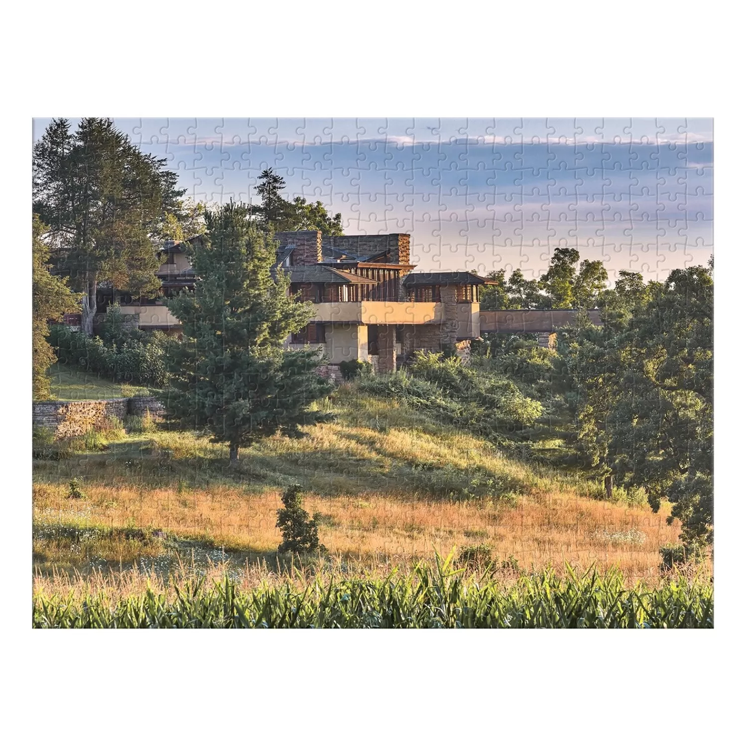 500 Piece Puzzles*Galison Frank Lloyd Wright Taliesin And Taliesin West Double-Sided 500 Piece Jigsaw Puzzle