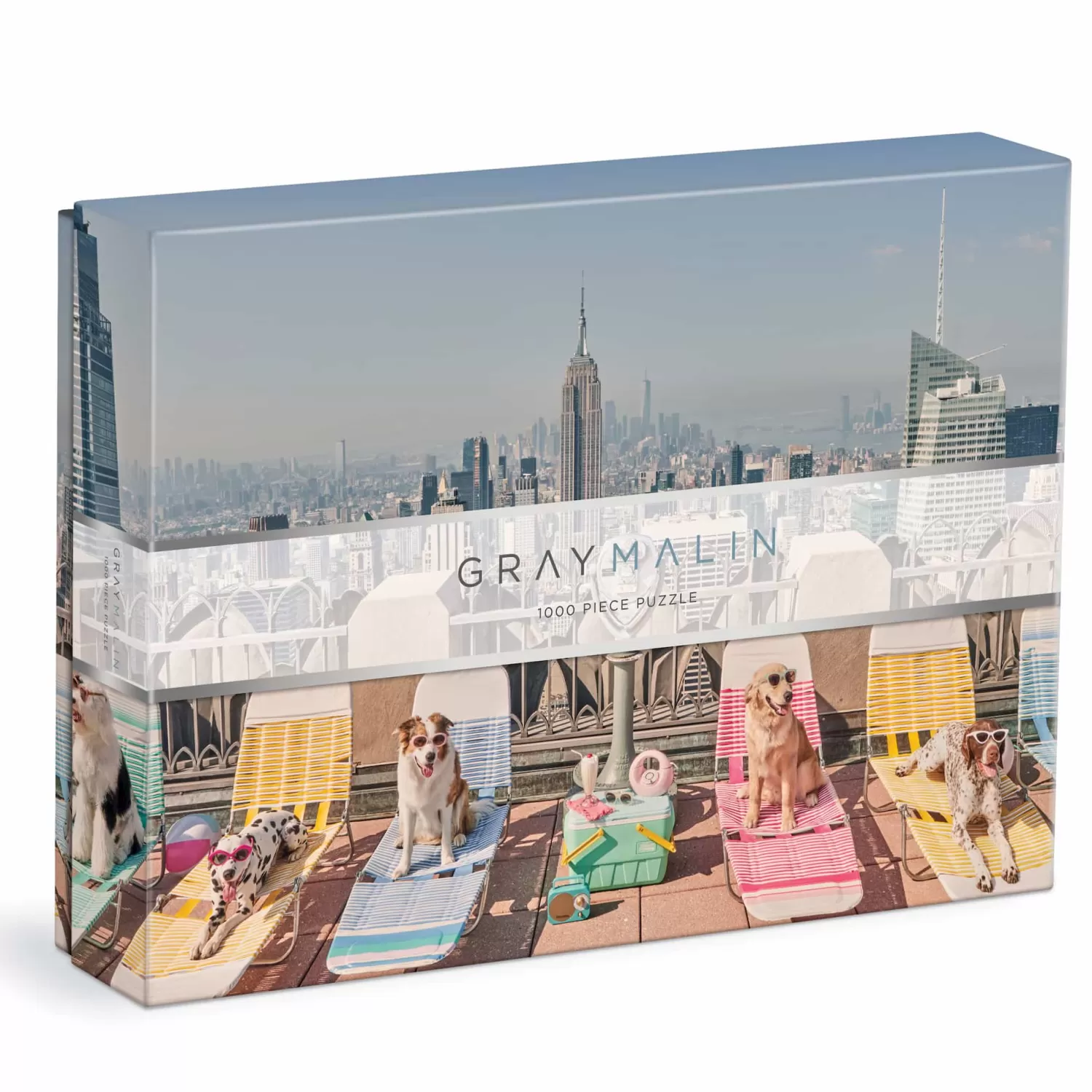 1000 Piece Puzzles*Galison Gray Malin The Dogs Of New York City 1000 Piece Puzzle