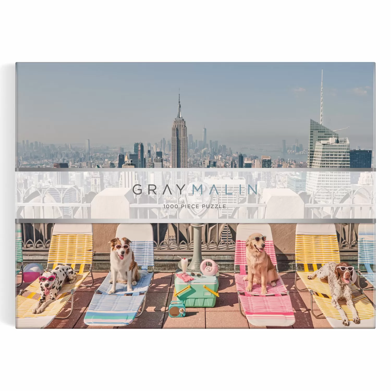 1000 Piece Puzzles*Galison Gray Malin The Dogs Of New York City 1000 Piece Puzzle