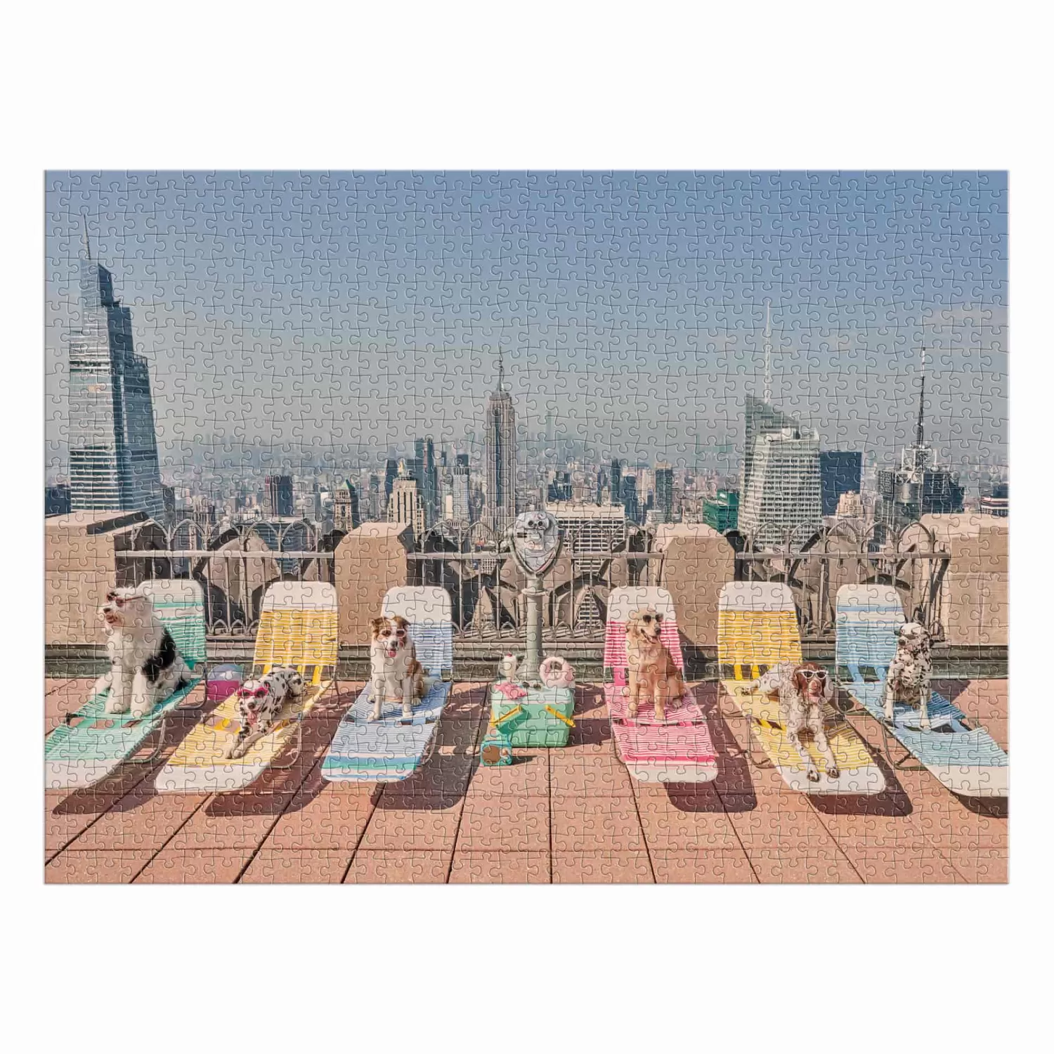 1000 Piece Puzzles*Galison Gray Malin The Dogs Of New York City 1000 Piece Puzzle