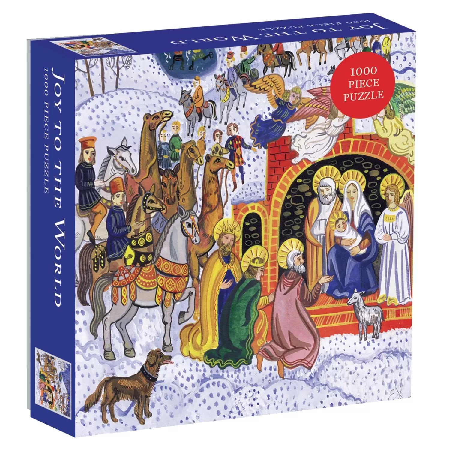 1000 Piece Puzzles*Galison Joy To The World Square Boxed 1000 Piece Jigsaw Puzzle