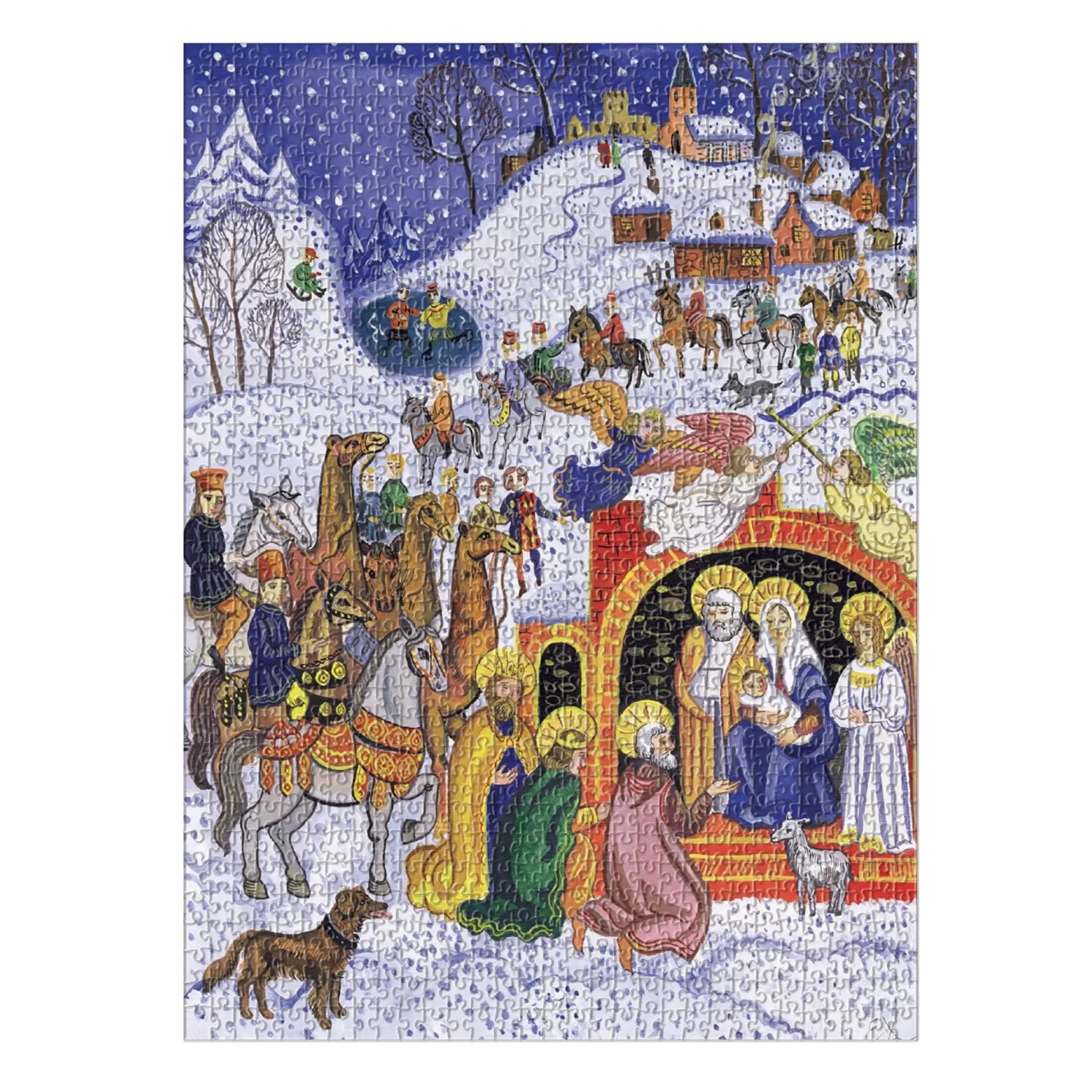 1000 Piece Puzzles*Galison Joy To The World Square Boxed 1000 Piece Jigsaw Puzzle