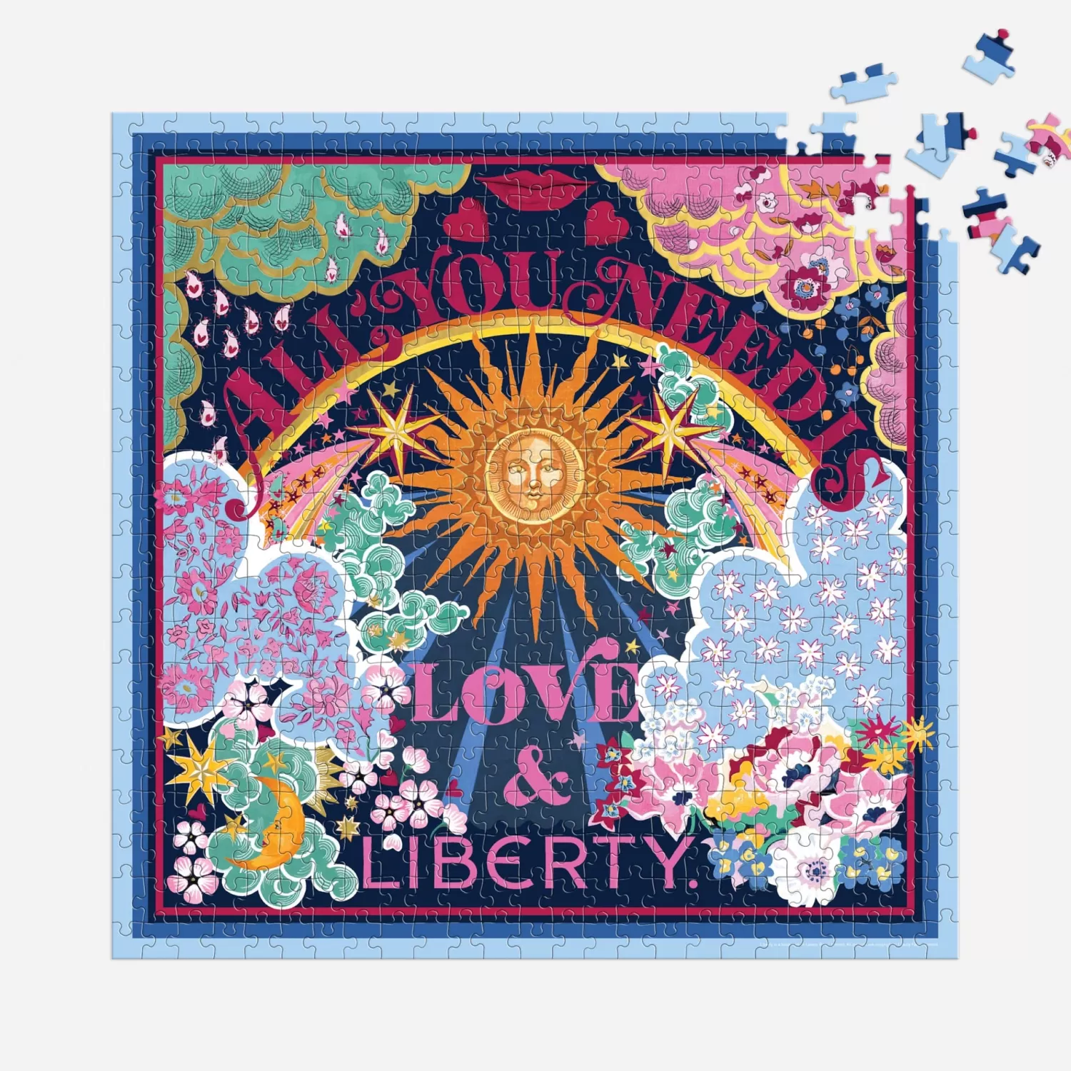 500 Piece Puzzles*Galison Liberty All You Need Is Love 500 Piece Book Puzzle