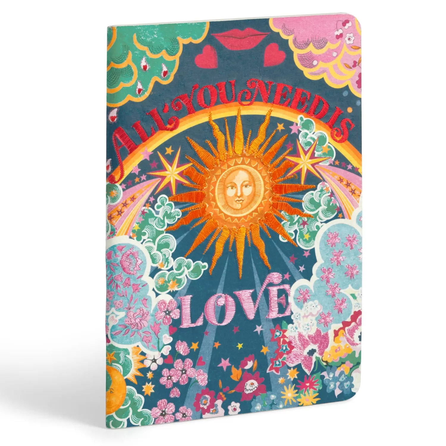 Journals & Notebooks*Galison Liberty All You Need Is Love B5 Handmade Embroidered Journal