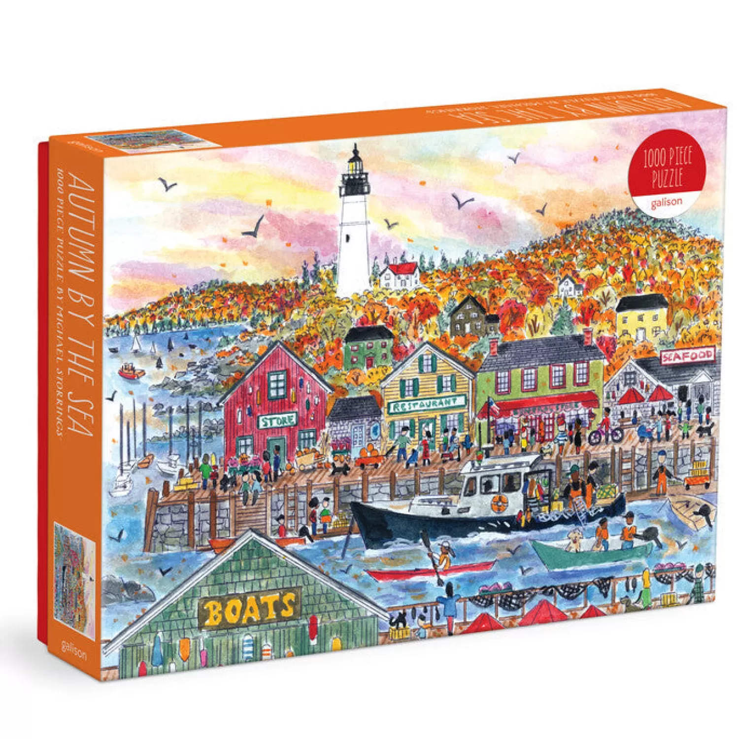 1000 Piece Puzzles*Galison Michael Storrings Autumn By The Sea 1000 Piece Puzzle