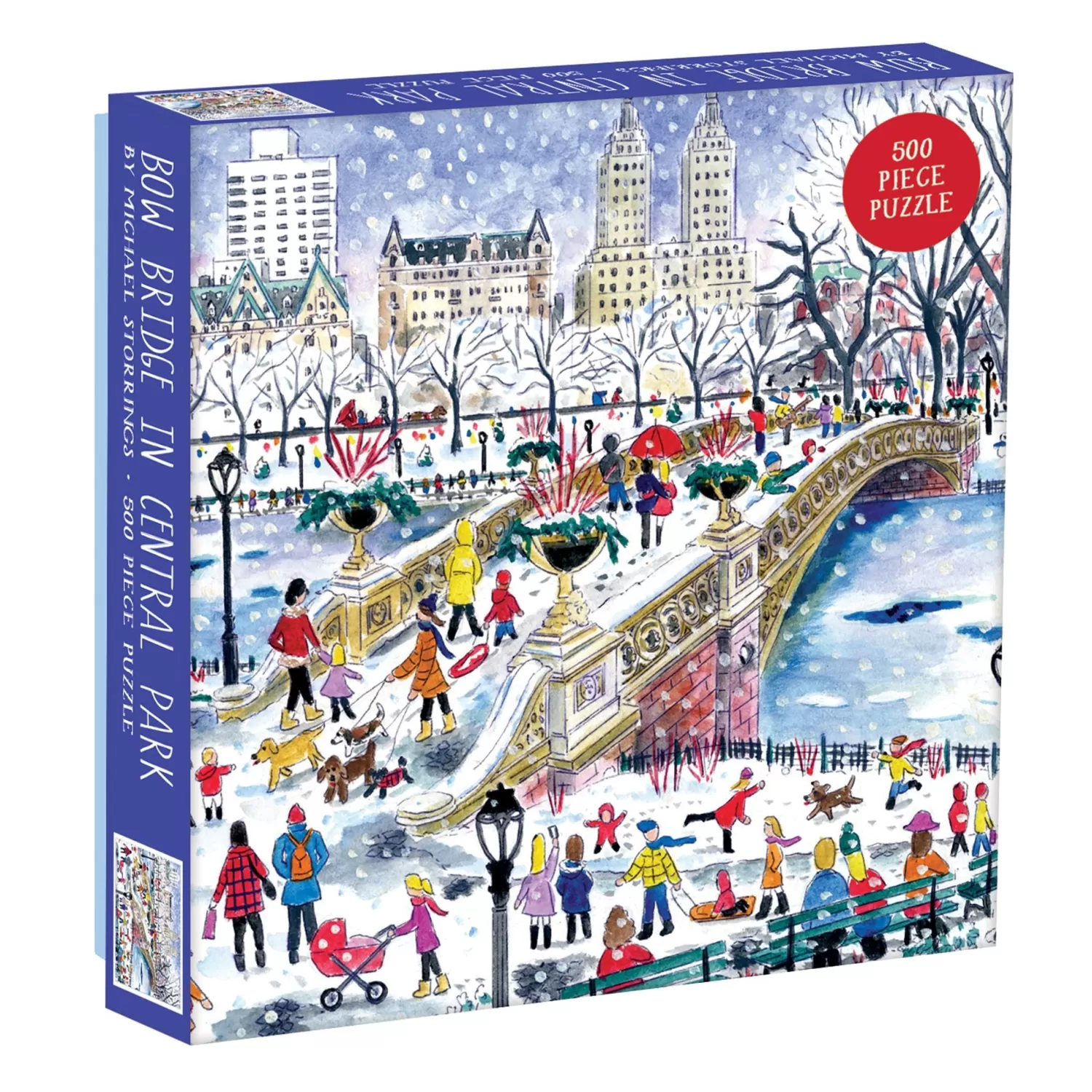 500 Piece Puzzles*Galison Michael Storrings Bow Bridge In Central Park 500 Piece Jigsaw Puzzle