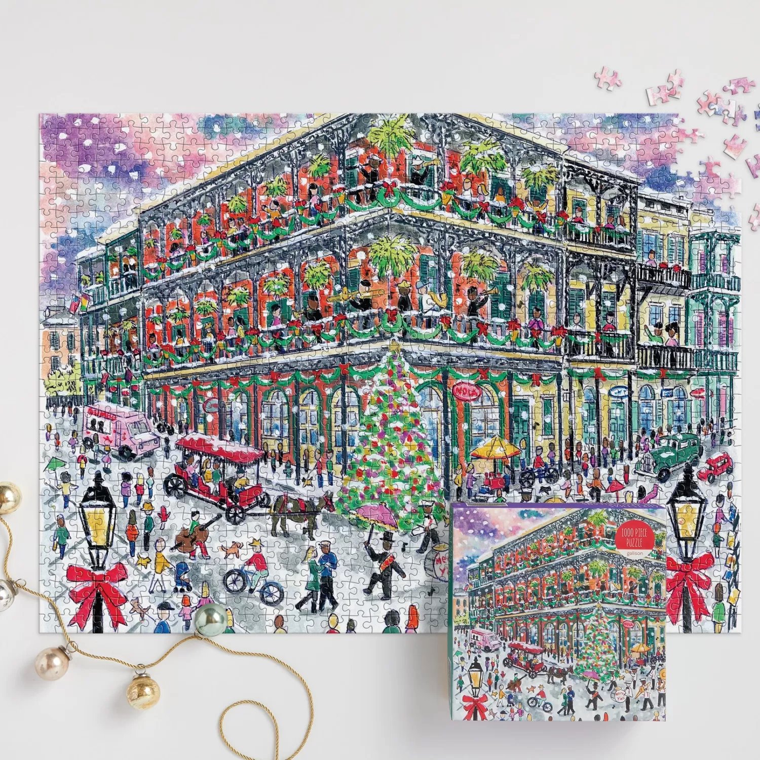 1000 Piece Puzzles*Galison Michael Storrings Christmas In New Orleans 1000 Piece Puzzle