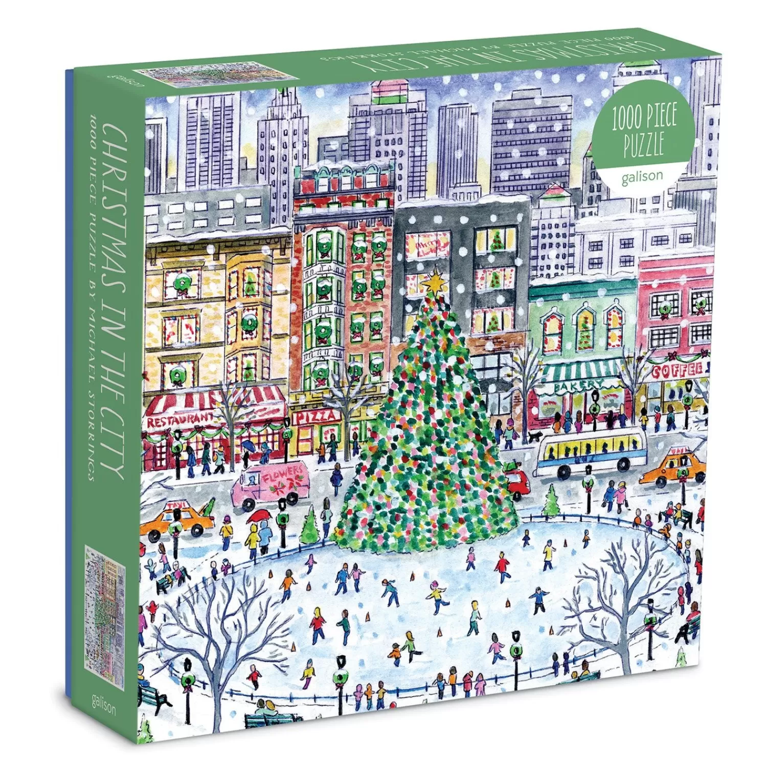 1000 Piece Puzzles*Galison Michael Storrings Christmas In The City 1000 Piece Puzzle