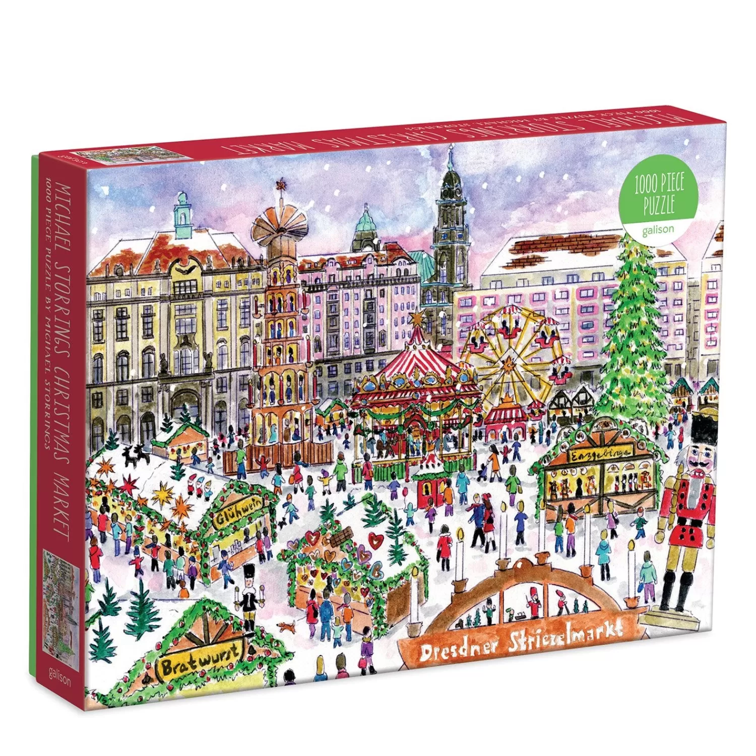 1000 Piece Puzzles*Galison Michael Storrings Christmas Market 1000 Piece Puzzle