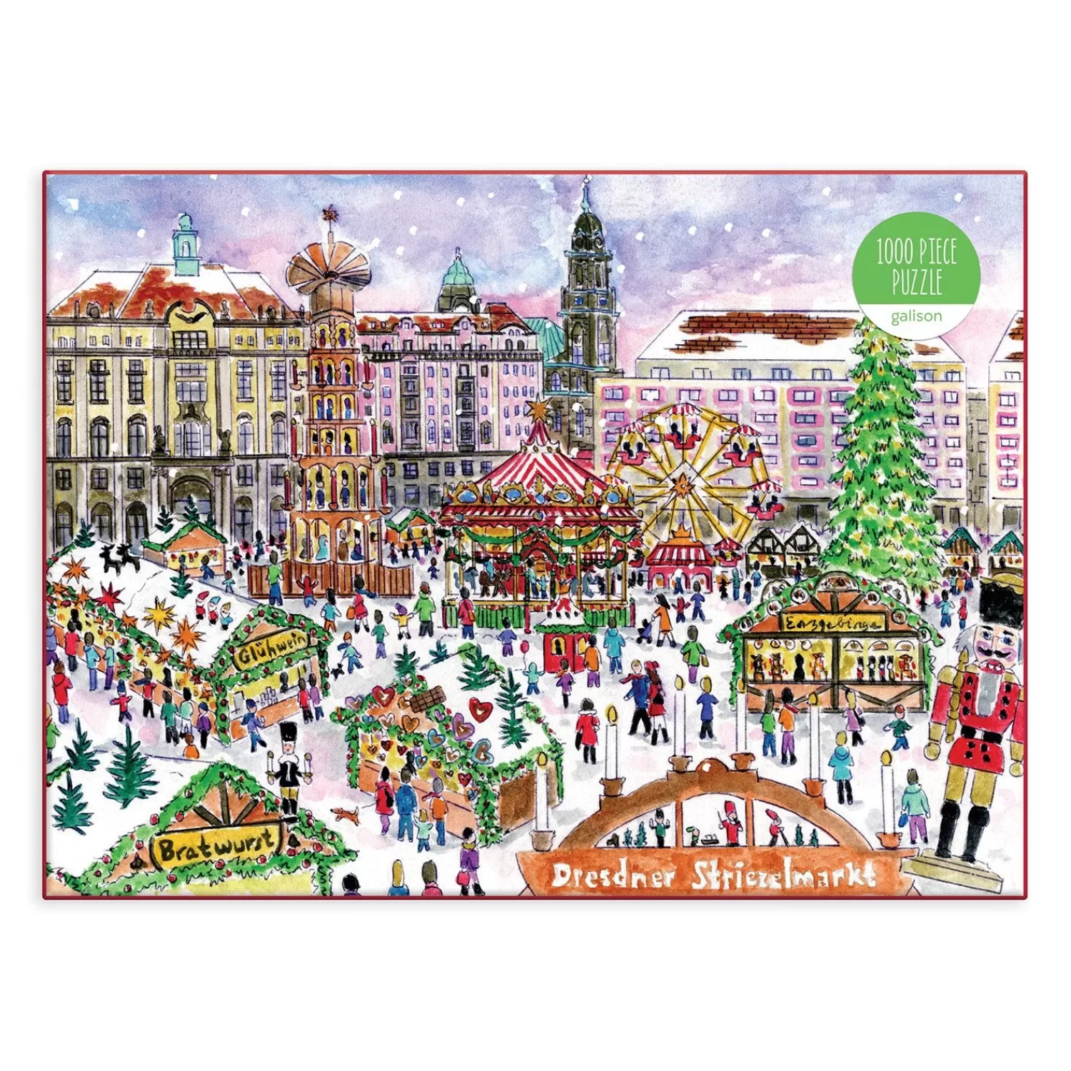 1000 Piece Puzzles*Galison Michael Storrings Christmas Market 1000 Piece Puzzle