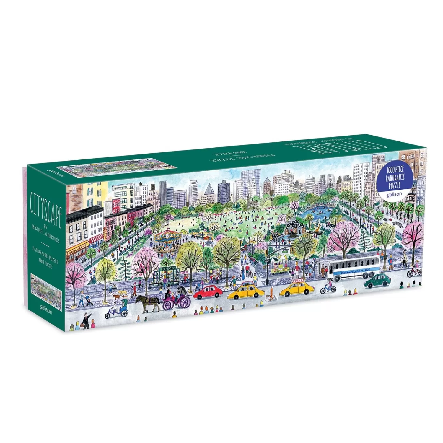 1000 Piece Puzzles*Galison Michael Storrings Cityscape 1000 Piece Panoramic Jigsaw Puzzle