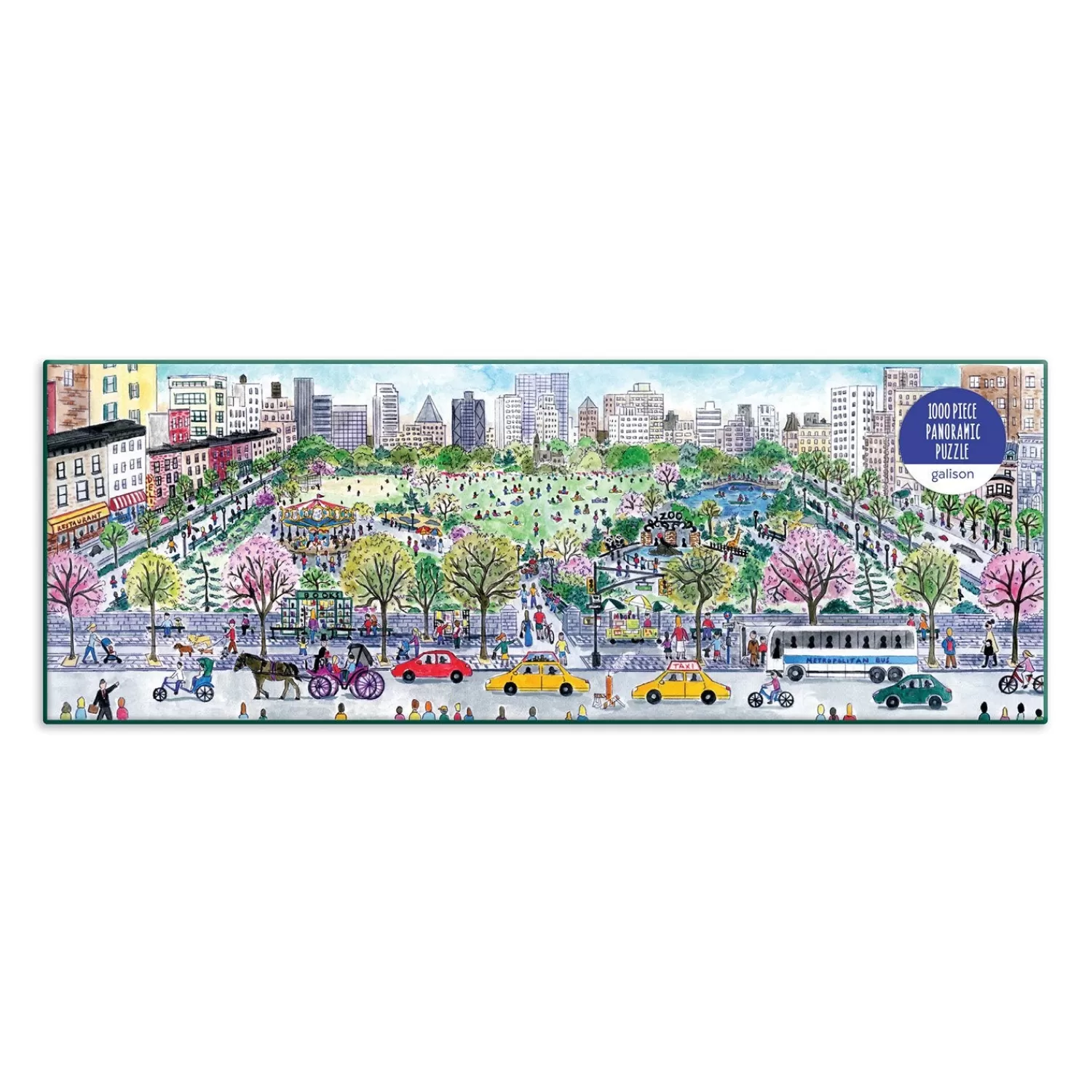 1000 Piece Puzzles*Galison Michael Storrings Cityscape 1000 Piece Panoramic Jigsaw Puzzle