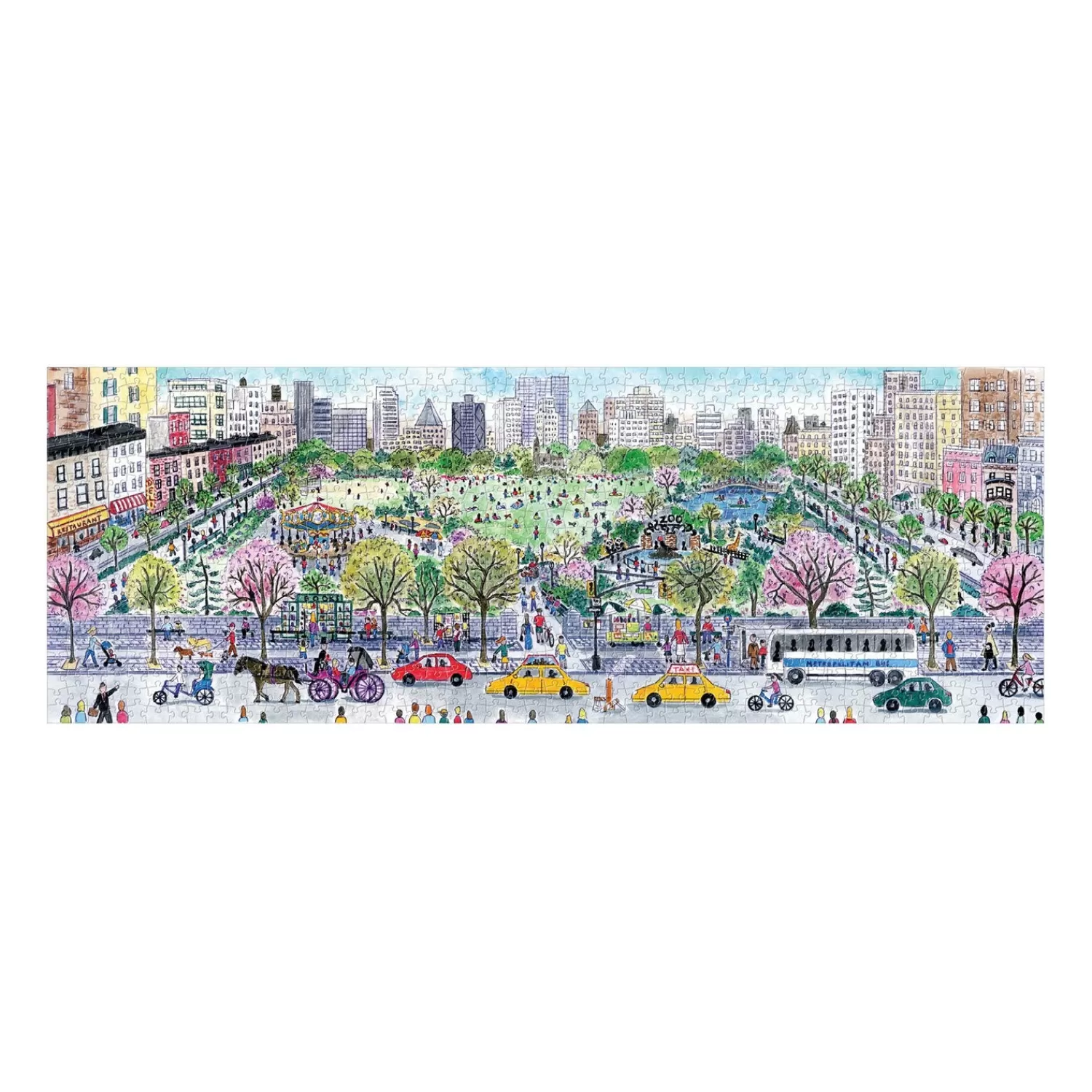 1000 Piece Puzzles*Galison Michael Storrings Cityscape 1000 Piece Panoramic Jigsaw Puzzle