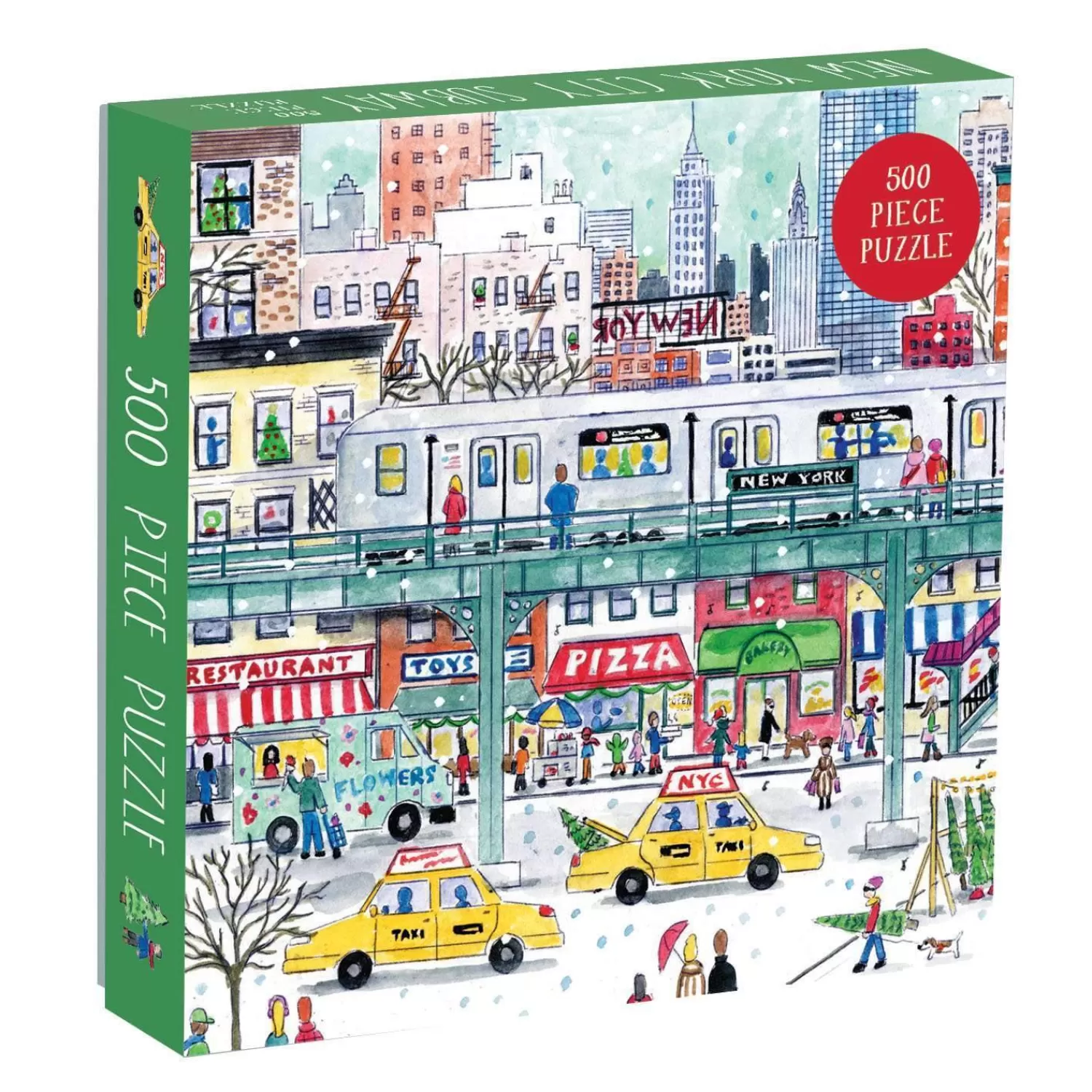 500 Piece Puzzles*Galison Michael Storrings New York City Subway 500 Piece Jigsaw Puzzle