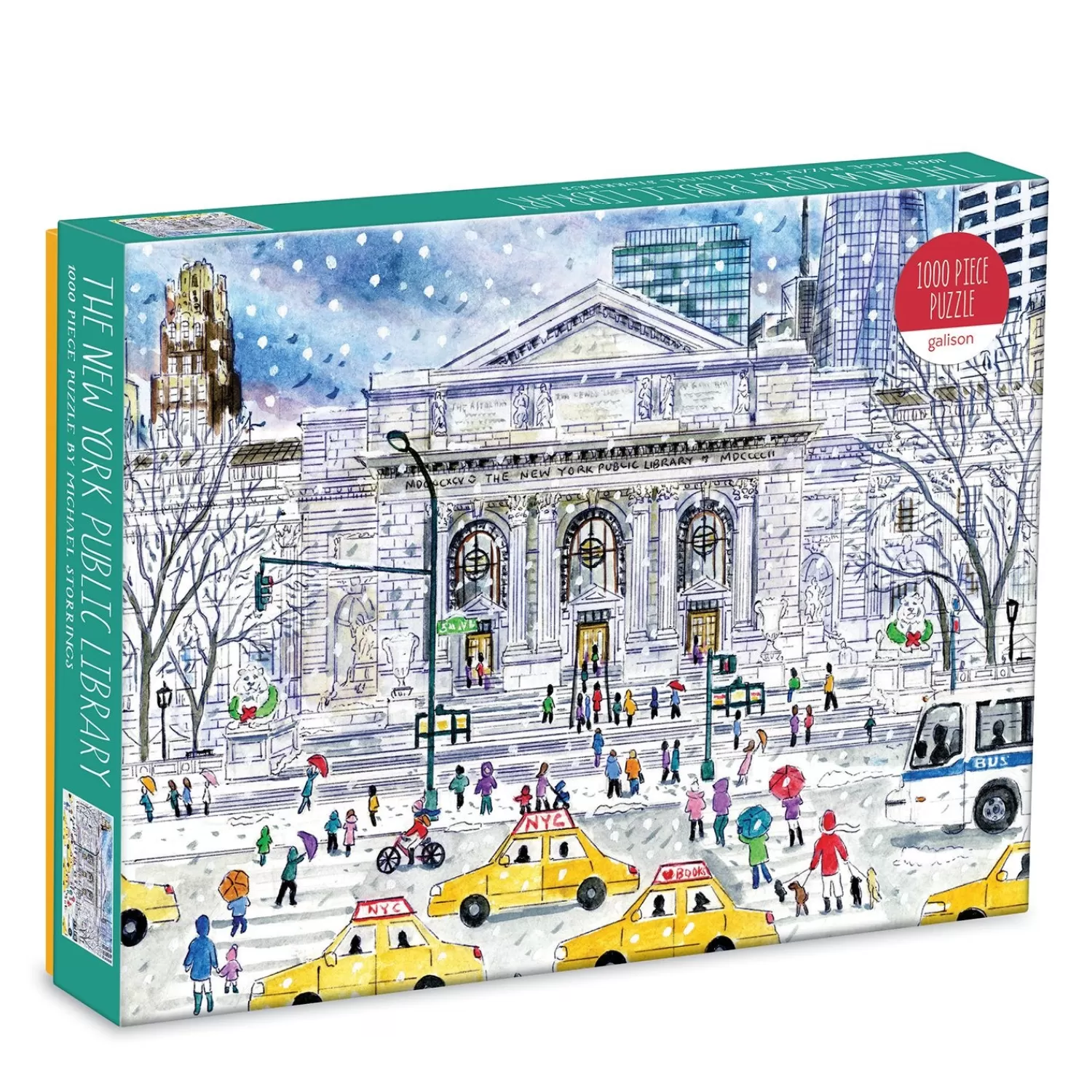 1000 Piece Puzzles*Galison Michael Storrings New York Public Library 1000 Piece Jigsaw Puzzle