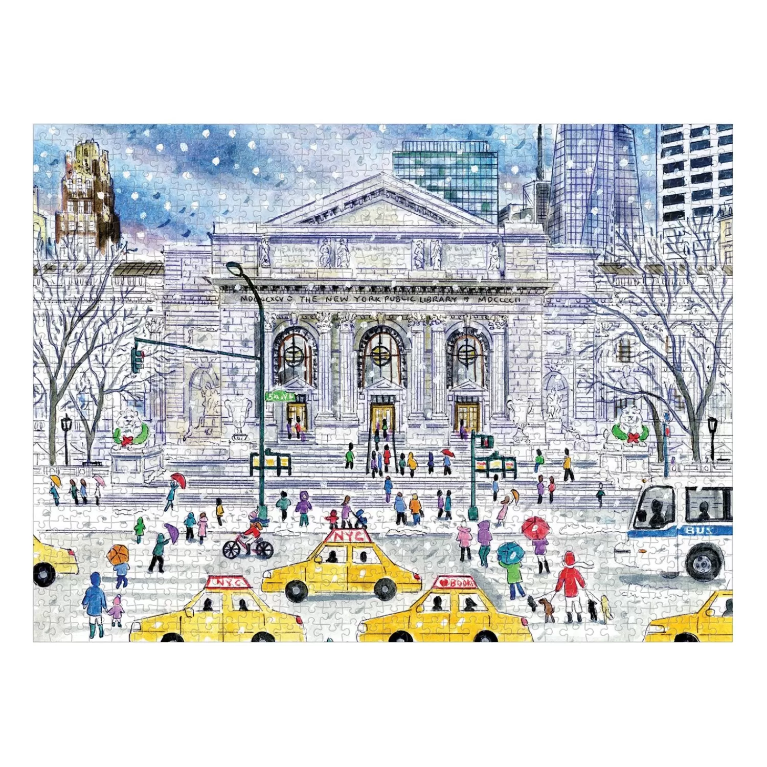 1000 Piece Puzzles*Galison Michael Storrings New York Public Library 1000 Piece Jigsaw Puzzle