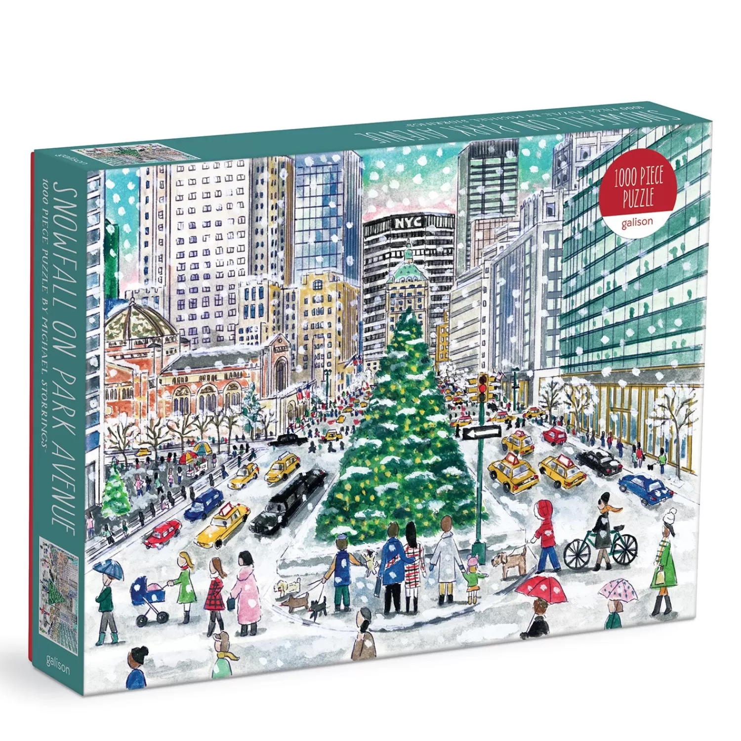 1000 Piece Puzzles*Galison Michael Storrings Snowfall On Park Avenue 1000 Piece Puzzle