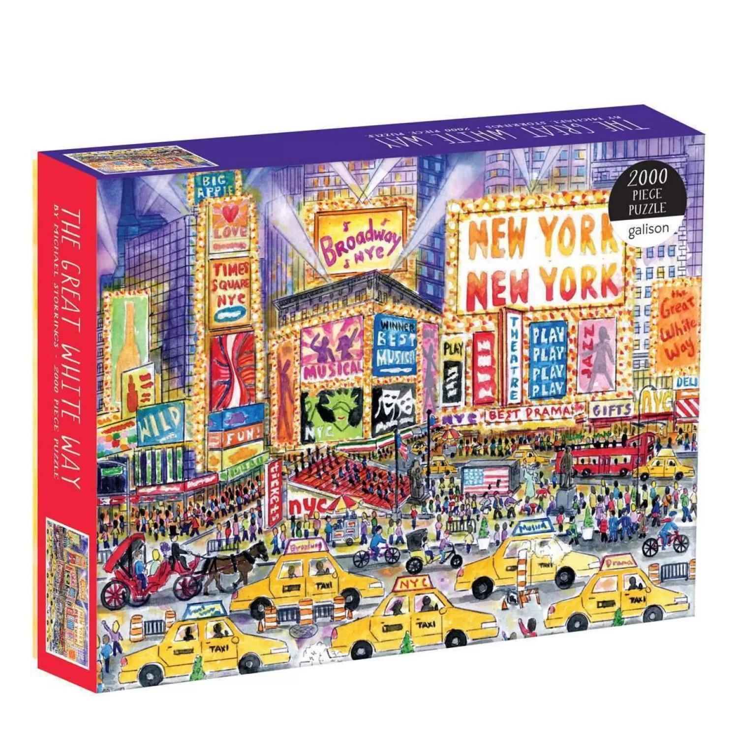 2000 Piece Puzzles*Galison Michael Storrings The Great White Way 2000 Piece Jigsaw Puzzle