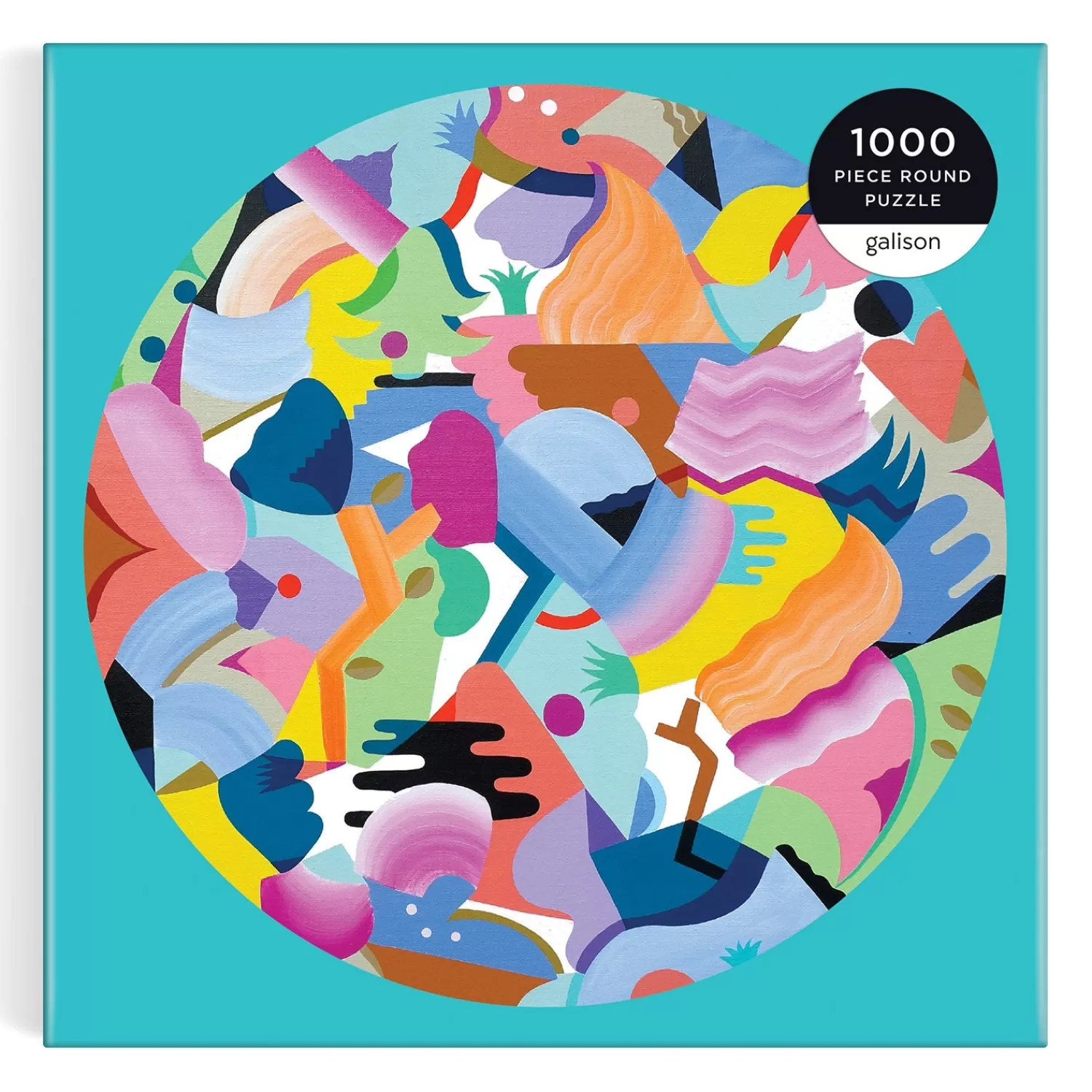 1000 Piece Puzzles*Galison Mina Hamada Luna De Flor 1000 Piece Round Puzzle
