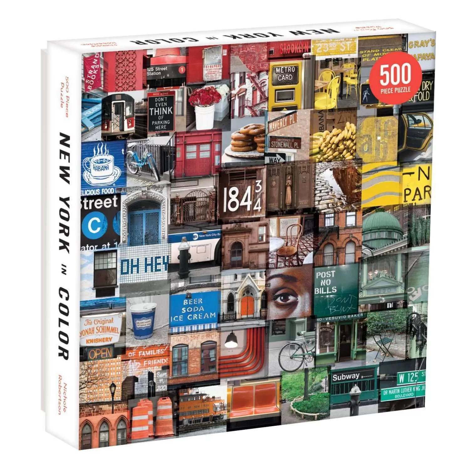 500 Piece Puzzles*Galison New York In Color 500 Piece Jigsaw Puzzle