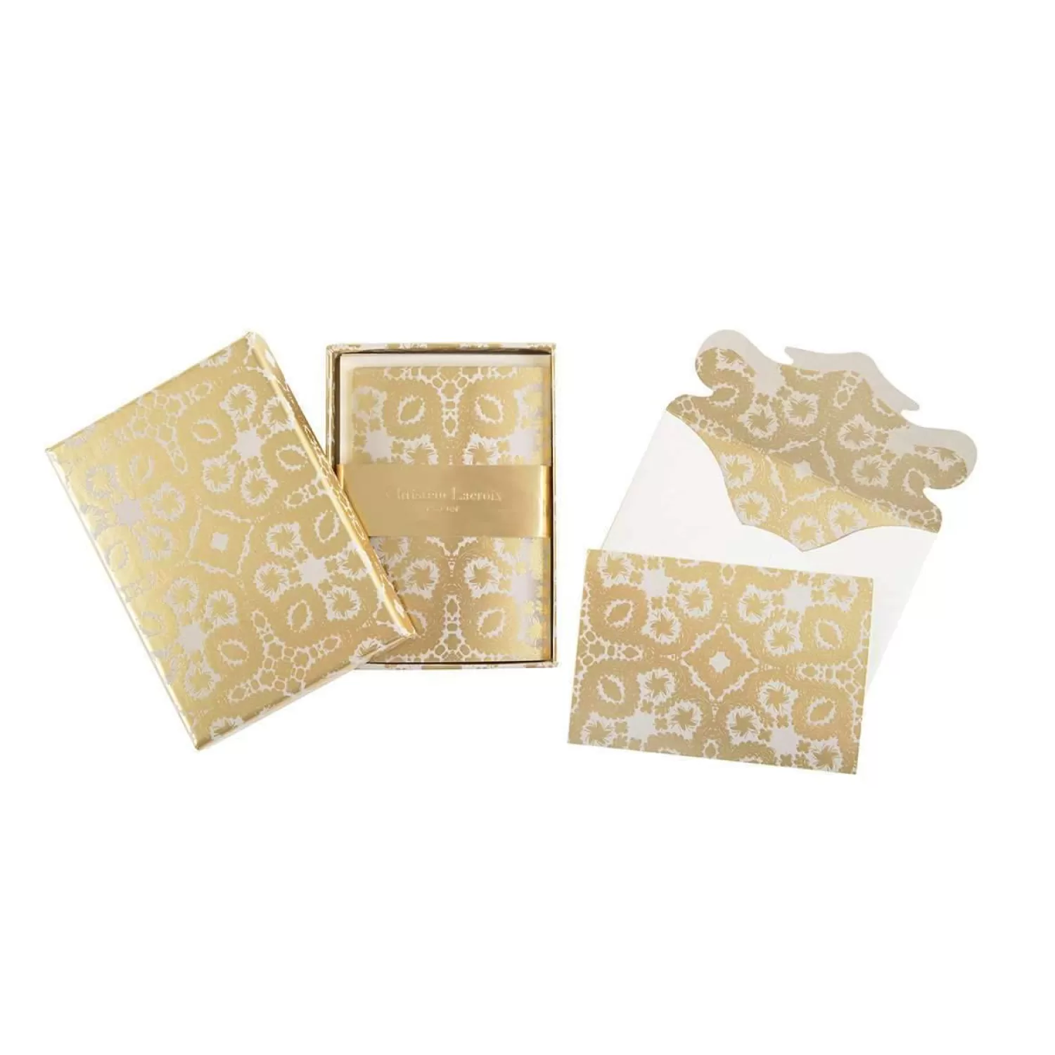 Greeting & Note Cards*Galison Oro Y Plata Correspondence Boxed Notecards