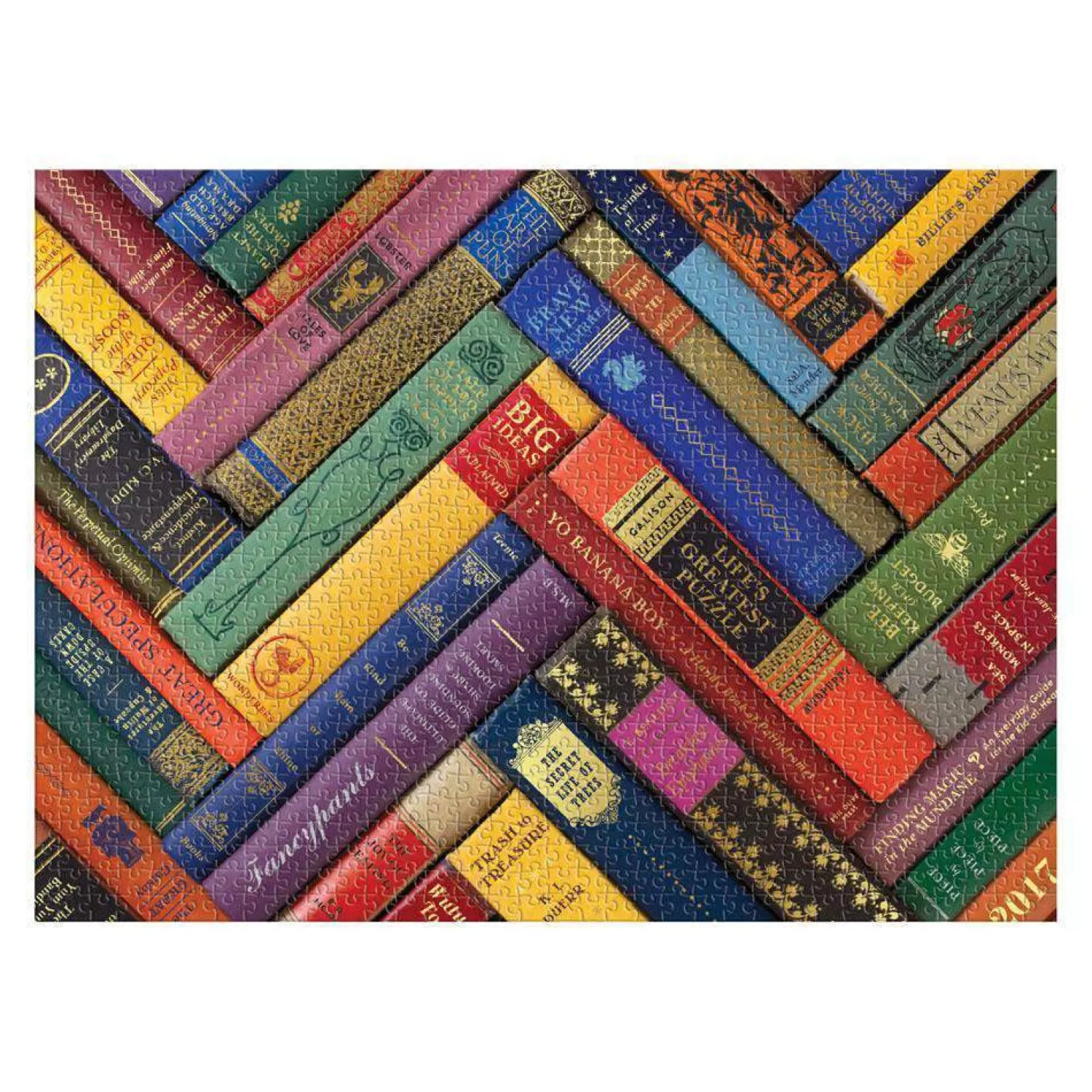 1000 Piece Puzzles*Galison Phat Dog Vintage Library 1000 Piece Foil Stamped Jigsaw Puzzle