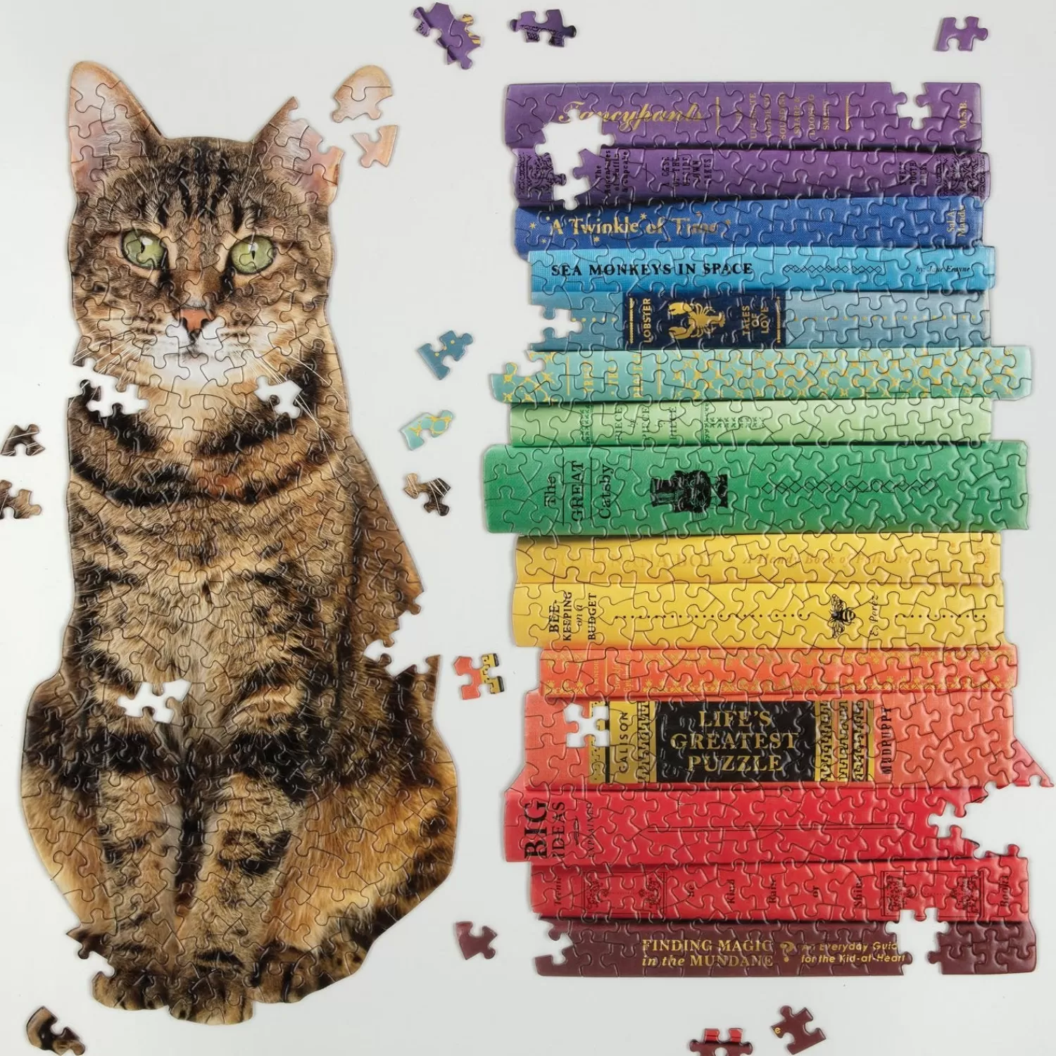 500 Piece Puzzles*Galison Queen Of The Stacks Set Of Two Jigsaw Puzzle Set