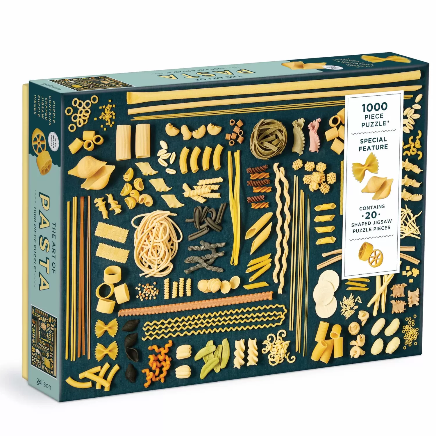 1000 Piece Puzzles*Galison The Art Of Pasta 1000 Piece Puzzle With Shaped Pieces