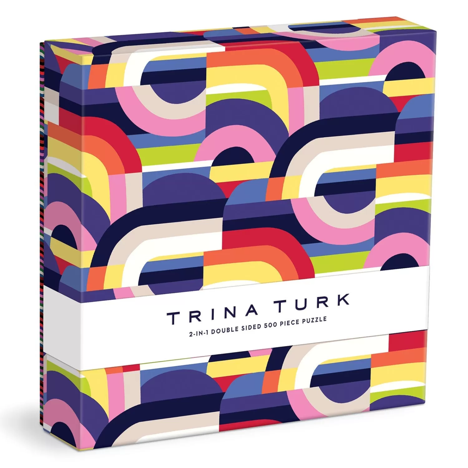 500 Piece Puzzles*Galison Trina Turk 500 Piece Double Sided Puzzle With Shaped Pieces