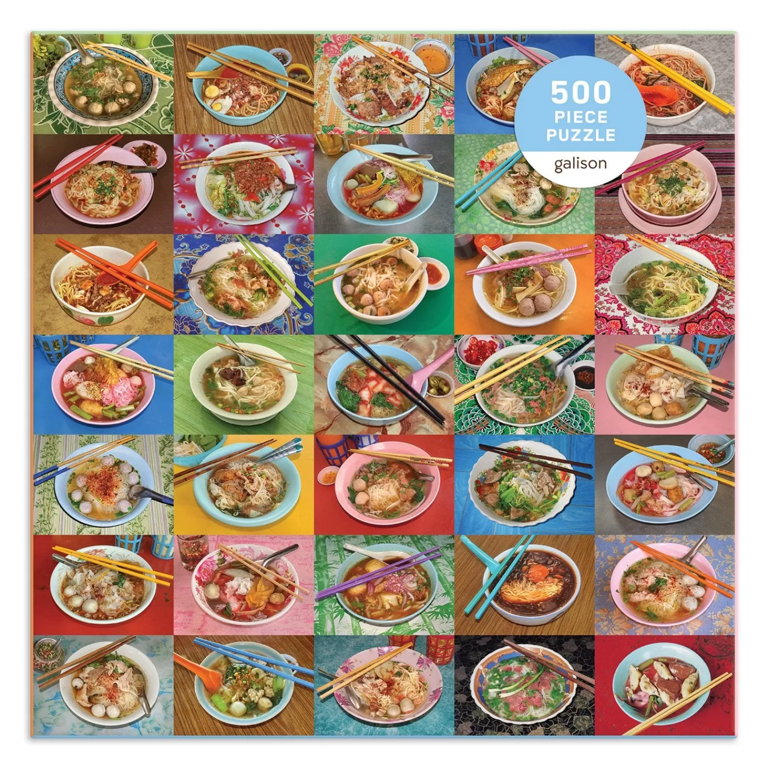 500 Piece Puzzles*Galison Troy Litten Noodles For Lunch 500 Piece Jigsaw Puzzle